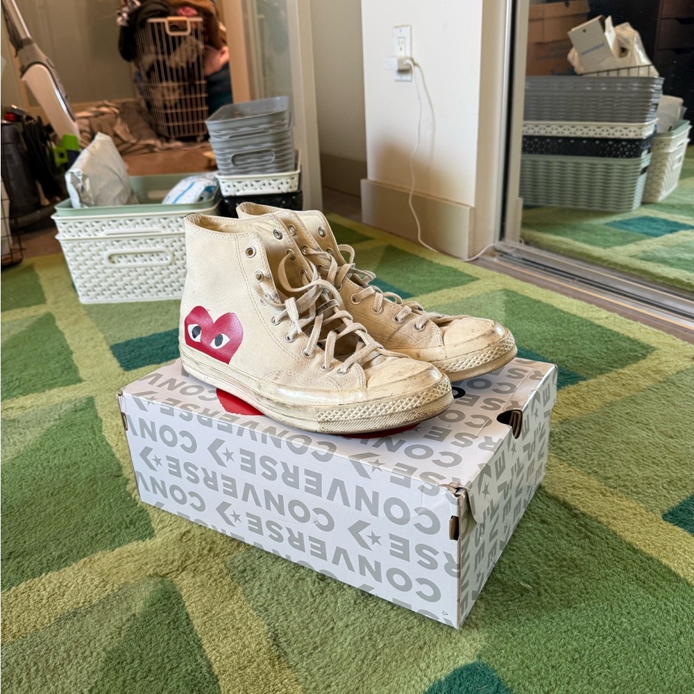 Converse x Comme Des Garçons PLAY Hightop shoe